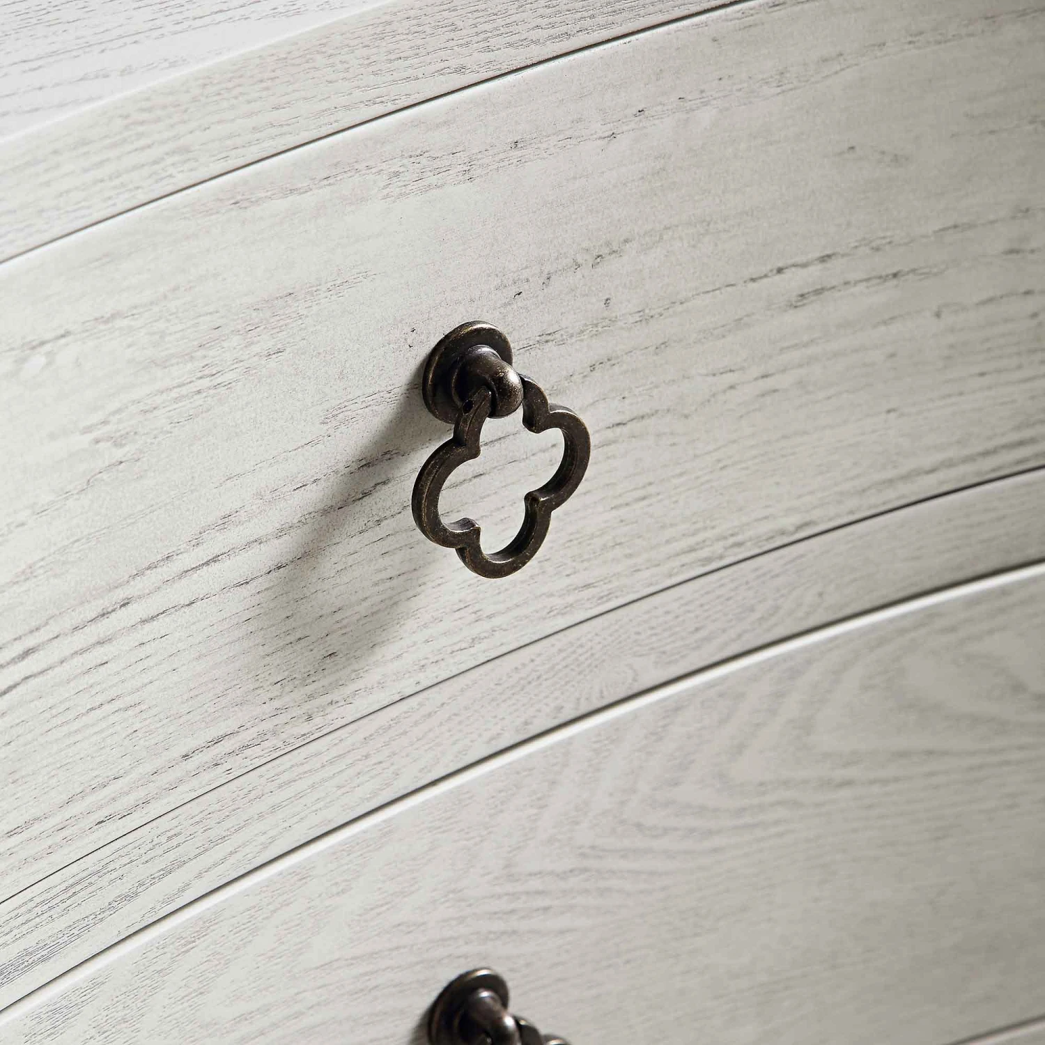 Thalia Concave 3 Drawer Bedside Table, Washed White 13 Thalia Concave 3 Drawer Bedside Table, Washed White - Image 13