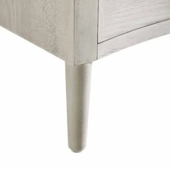 Thalia Concave 3 Drawer Bedside Table, Washed White 29 Thalia Concave 3 Drawer Bedside Table, Washed White -Daals Store XXNS 021 WHITEWASH detail5