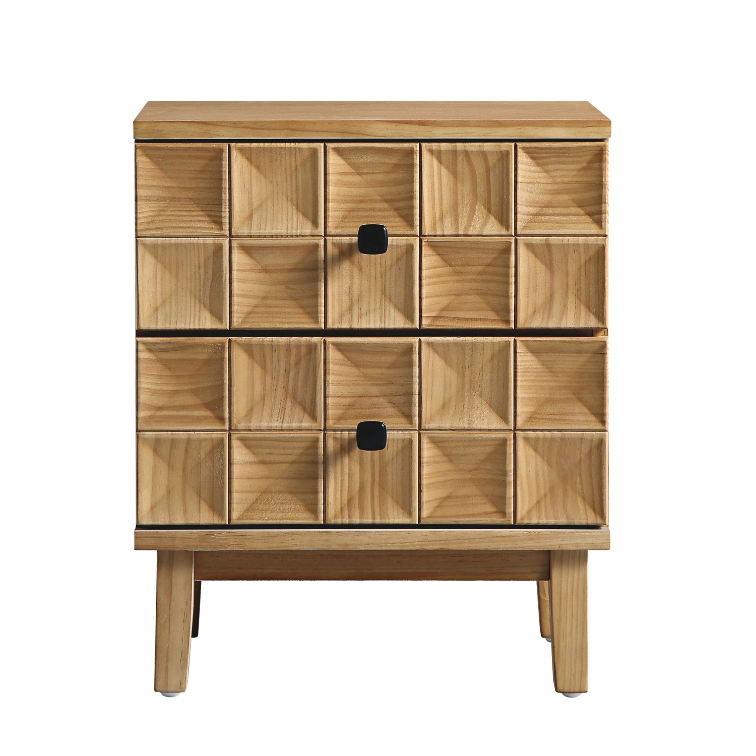 Gibbs 2-Drawer Bedside Table, Natural 4 Gibbs 2-Drawer Bedside Table, Natural - Image 4