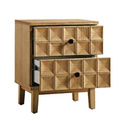 Gibbs 2-Drawer Bedside Table, Natural 18 Gibbs 2-Drawer Bedside Table, Natural -Daals Store XXNS 025 NAT WB3