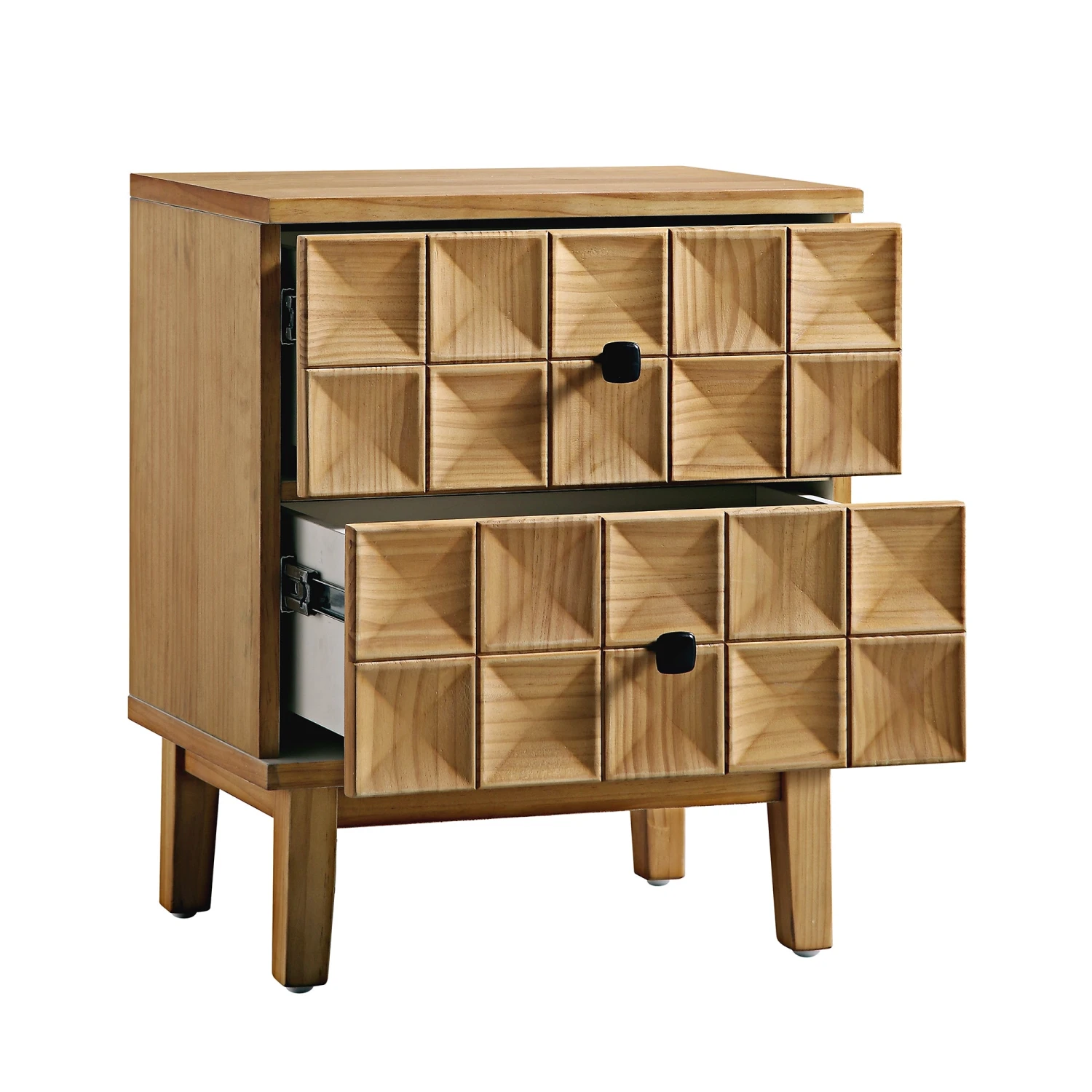 Gibbs 2-Drawer Bedside Table, Natural 7 Gibbs 2-Drawer Bedside Table, Natural - Image 7