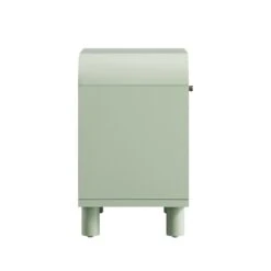 Maude 2 Drawer Bedside Table, Muted Pistachio Ash With Raffia 22 Maude 2 Drawer Bedside Table, Muted Pistachio Ash With Raffia -Daals Store XXNS 029 GREEN RAF WB4
