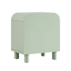 Maude 2 Drawer Bedside Table, Muted Pistachio Ash With Raffia 23 Maude 2 Drawer Bedside Table, Muted Pistachio Ash With Raffia -Daals Store XXNS 029 GREEN RAF WB5