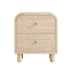 Maude 2 Drawer Bedside Table, Natural Ash 18 Maude 2 Drawer Bedside Table, Natural Ash -Daals Store XXNS 030 NAT NAT WB1
