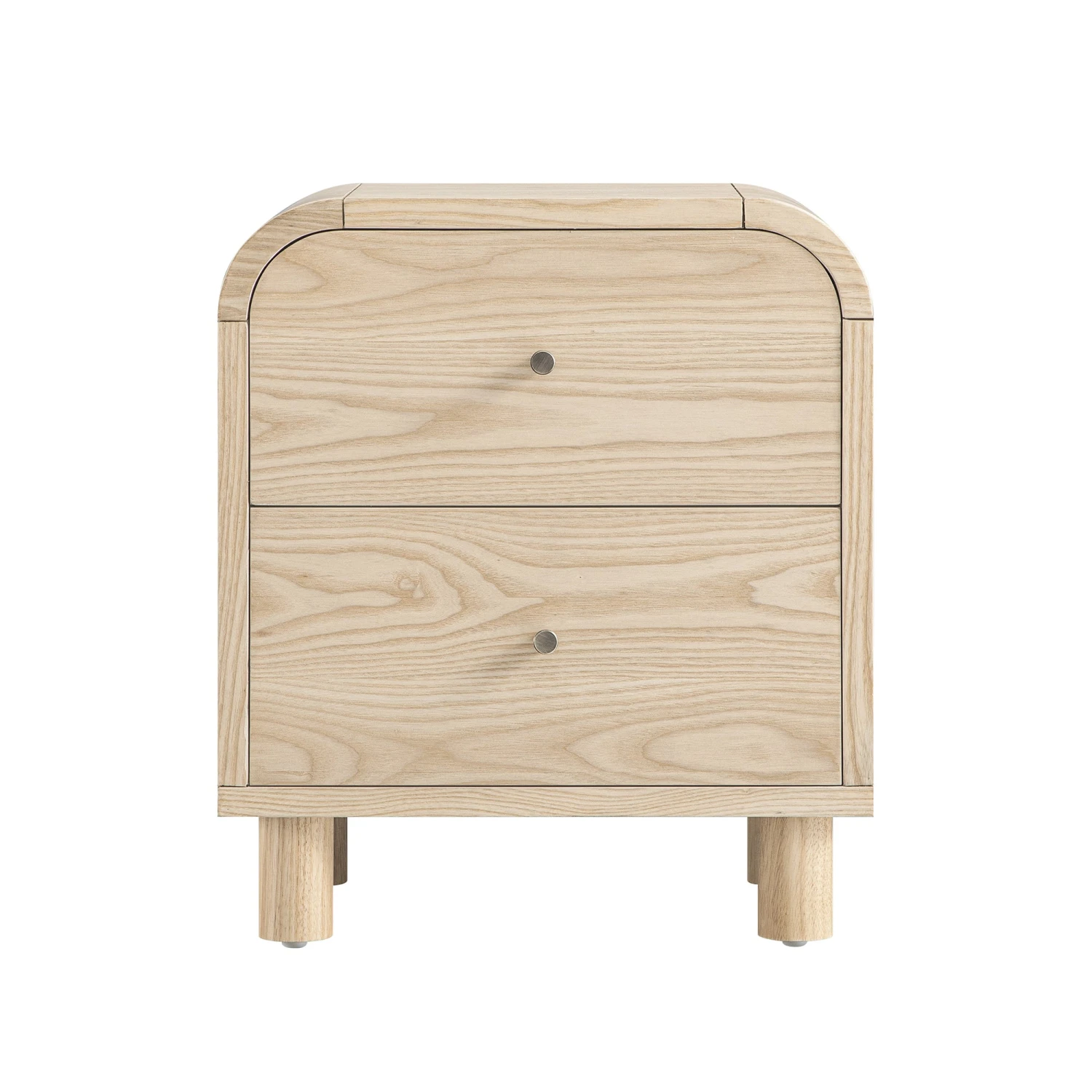 Maude 2 Drawer Bedside Table, Natural Ash 6 Maude 2 Drawer Bedside Table, Natural Ash - Image 6