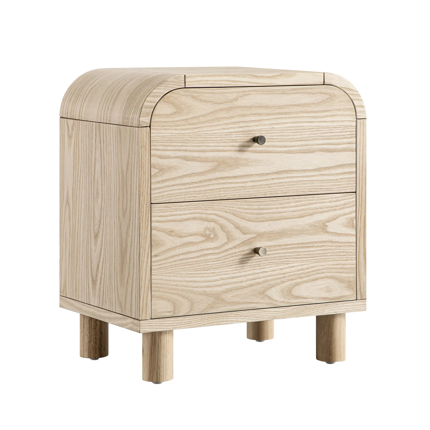 Maude 2 Drawer Bedside Table, Natural Ash 7 Maude 2 Drawer Bedside Table, Natural Ash - Image 7