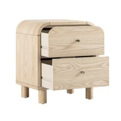 Maude 2 Drawer Bedside Table, Natural Ash 21 Maude 2 Drawer Bedside Table, Natural Ash -Daals Store XXNS 030 NAT NAT WB3