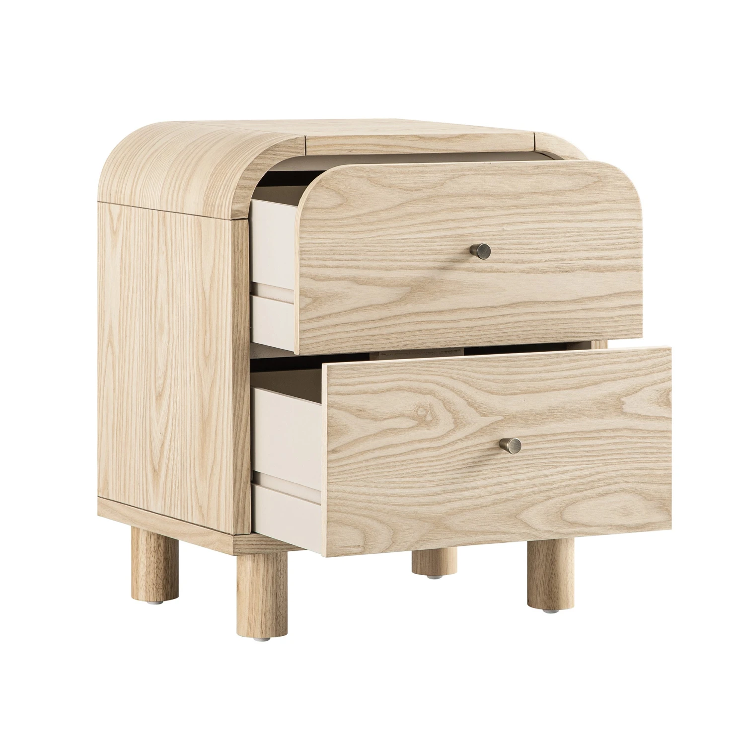 Maude 2 Drawer Bedside Table, Natural Ash 9 Maude 2 Drawer Bedside Table, Natural Ash - Image 9