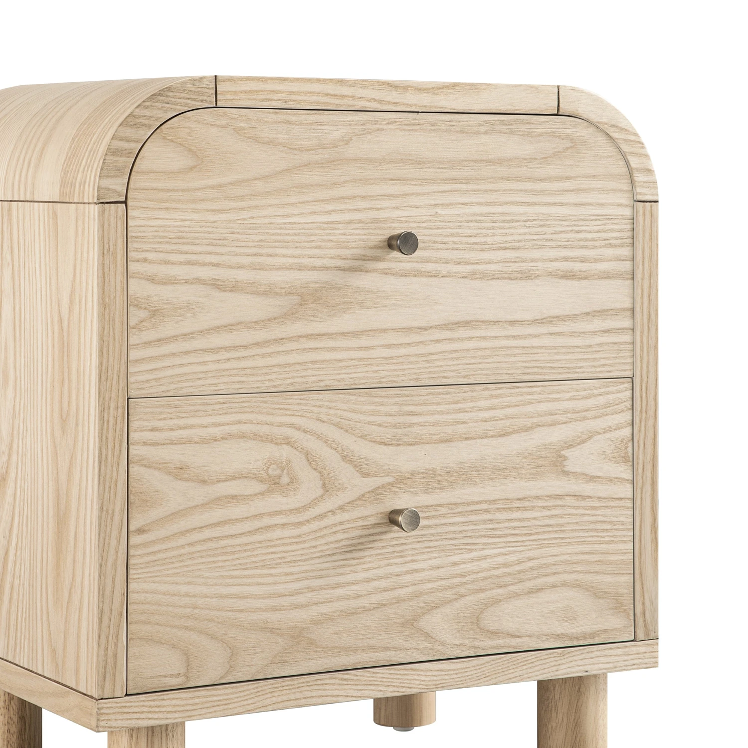 Maude 2 Drawer Bedside Table, Natural Ash 12 Maude 2 Drawer Bedside Table, Natural Ash - Image 12