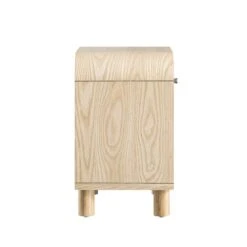 Maude 1 Drawer Bedside Table, Natural Ash With Raffia -Daals Store XXNS 031 NAT RAF WB4