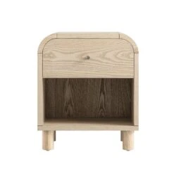 Maude 1 Drawer Bedside Table, Natural Ash 18 Maude 1 Drawer Bedside Table, Natural Ash -Daals Store XXNS 032 NAT NAT WB1