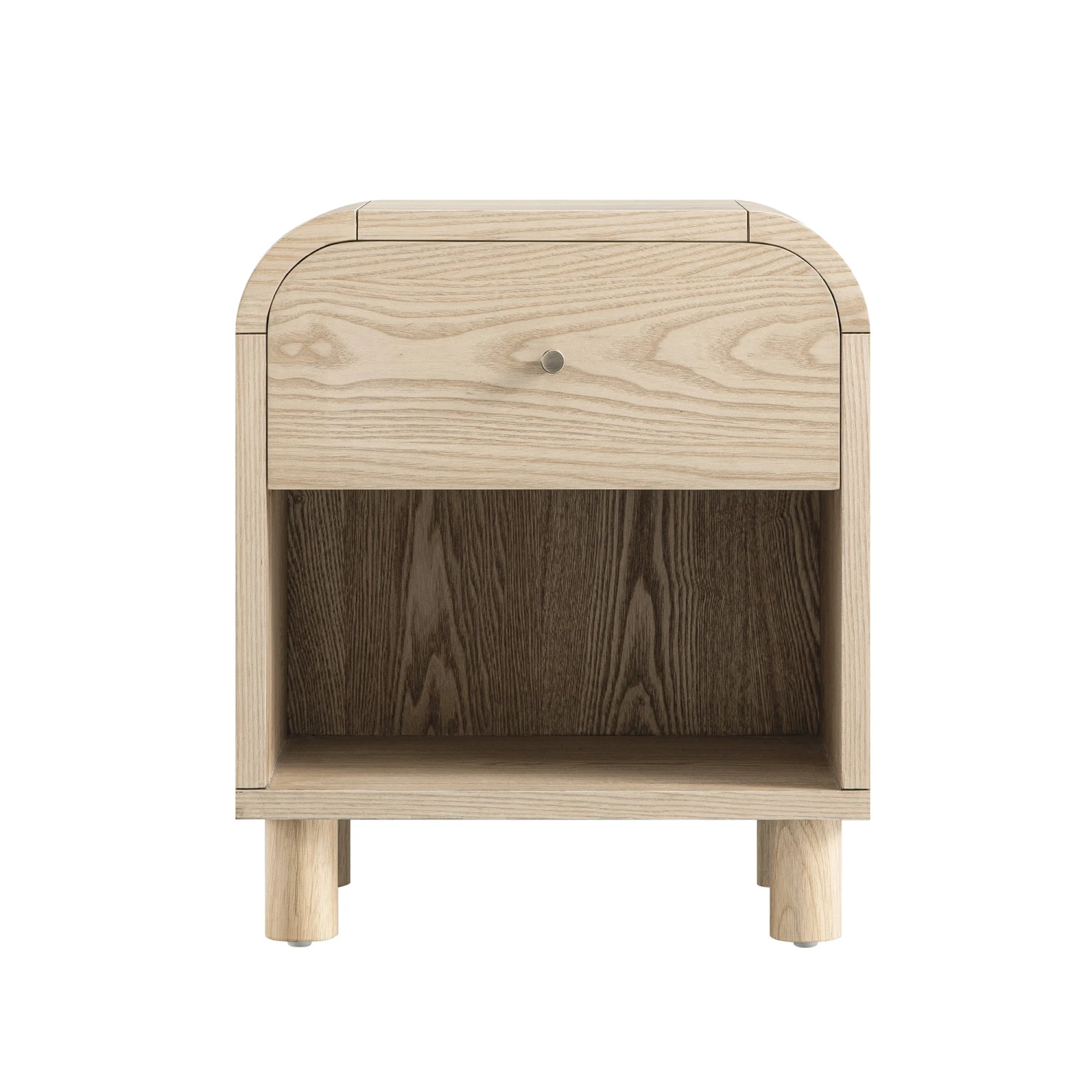 Maude 1 Drawer Bedside Table, Natural Ash 6 Maude 1 Drawer Bedside Table, Natural Ash - Image 6
