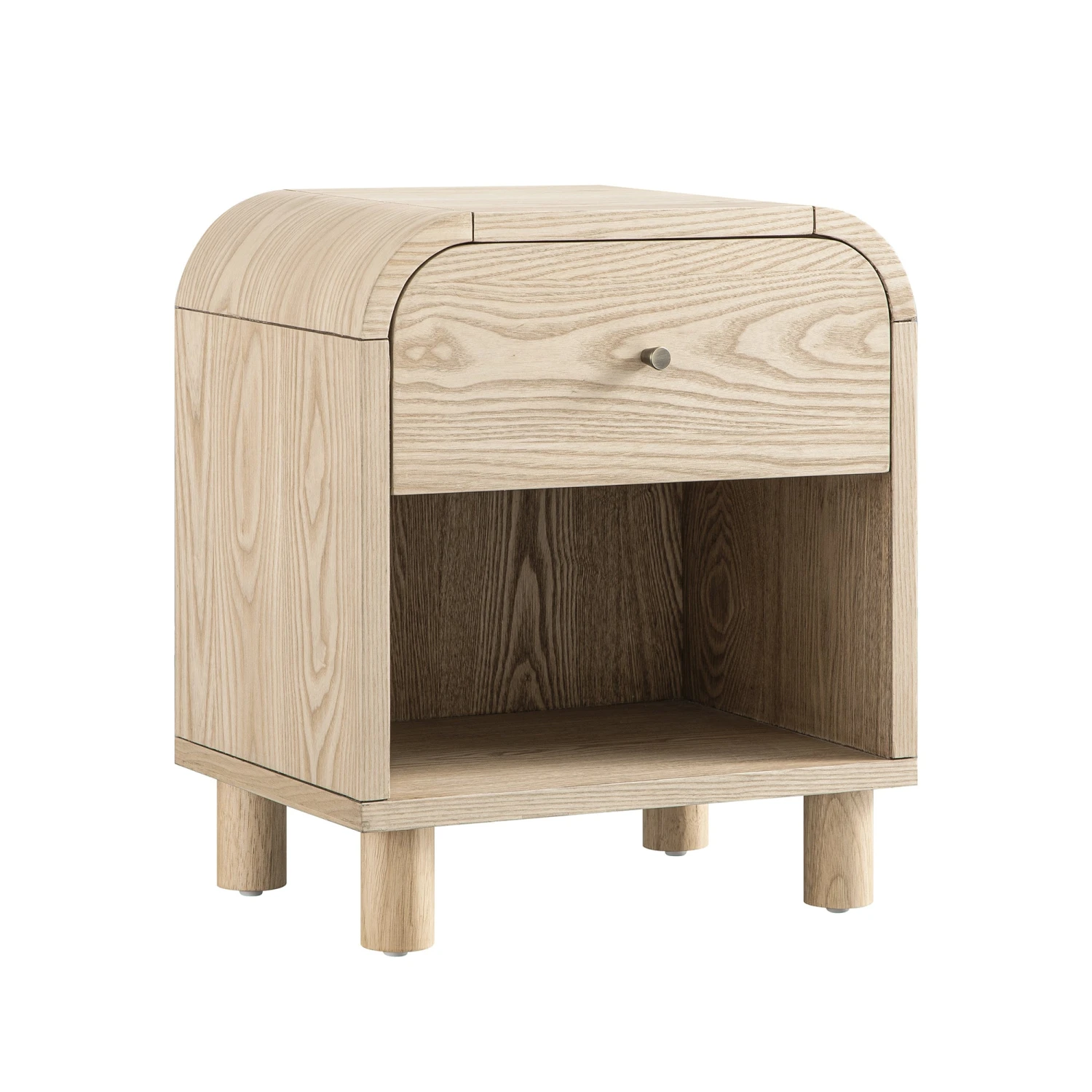 Maude 1 Drawer Bedside Table, Natural Ash 7 Maude 1 Drawer Bedside Table, Natural Ash - Image 7
