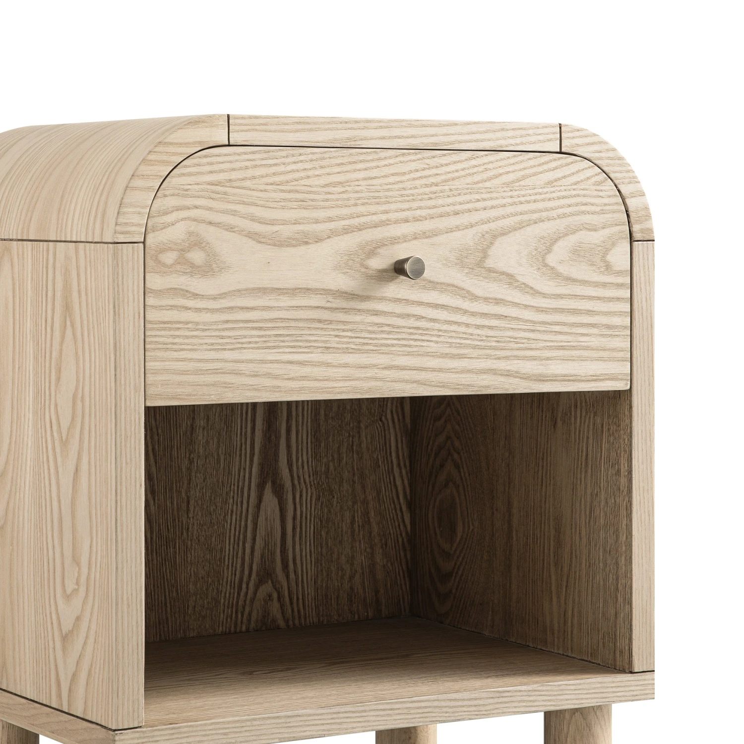 Maude 1 Drawer Bedside Table, Natural Ash 12 Maude 1 Drawer Bedside Table, Natural Ash - Image 12