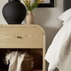 Maude 1 Drawer Bedside Table, Natural Ash 16 Maude 1 Drawer Bedside Table, Natural Ash -Daals Store XXNS 032 NAT NAT scene3