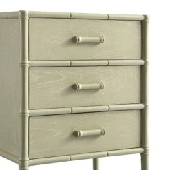 Elstowe Faux Bamboo 3-Drawer Bedside Table, Sage Green 27 Elstowe Faux Bamboo 3-Drawer Bedside Table, Sage Green -Daals Store XXNS 060 GREEN detail1
