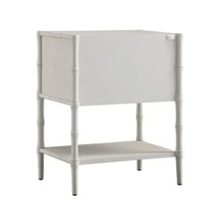 Elstowe Faux Bamboo 2-Drawer Bedside Table, Shaded White 13 Elstowe Faux Bamboo 2-Drawer Bedside Table, Shaded White -Daals Store XXNS 061 BEIGE WB5
