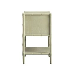 Elstowe Faux Bamboo 2-Drawer Bedside Table, Sage Green 22 Elstowe Faux Bamboo 2-Drawer Bedside Table, Sage Green -Daals Store XXNS 061 GREEN WB4