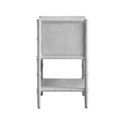 Elstowe Faux Bamboo 2-Drawer Bedside Table, Warm Grey 22 Elstowe Faux Bamboo 2-Drawer Bedside Table, Warm Grey -Daals Store XXNS 061 GREY WB4