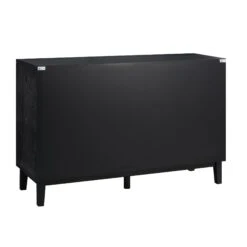 Bianca Chip Carved 2-Door 3-Drawer Sideboard, Antique Bronze & Black 23 Bianca Chip Carved 2-Door 3-Drawer Sideboard, Antique Bronze & Black -Daals Store XXSB 006 GOLD BLACK WB6