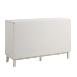 Bianca Chip Carved 2-Door 3-Drawer Sideboard, Sand Beige & Ivory -Daals Store XXSB 006 TAUPE WHITE WB5