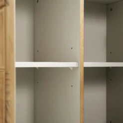 Gibbs Natural Solid Pine – Geometric Carved Door Small Sideboard Lounge Storage -Daals Store XXSB 028 NAT detail3