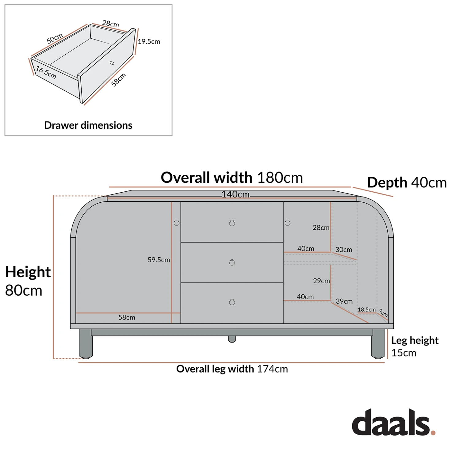 Maude Wide 3-Drawer Sideboard, Natural Ash With Raffia 3 Maude Wide 3-Drawer Sideboard, Natural Ash With Raffia - Image 3