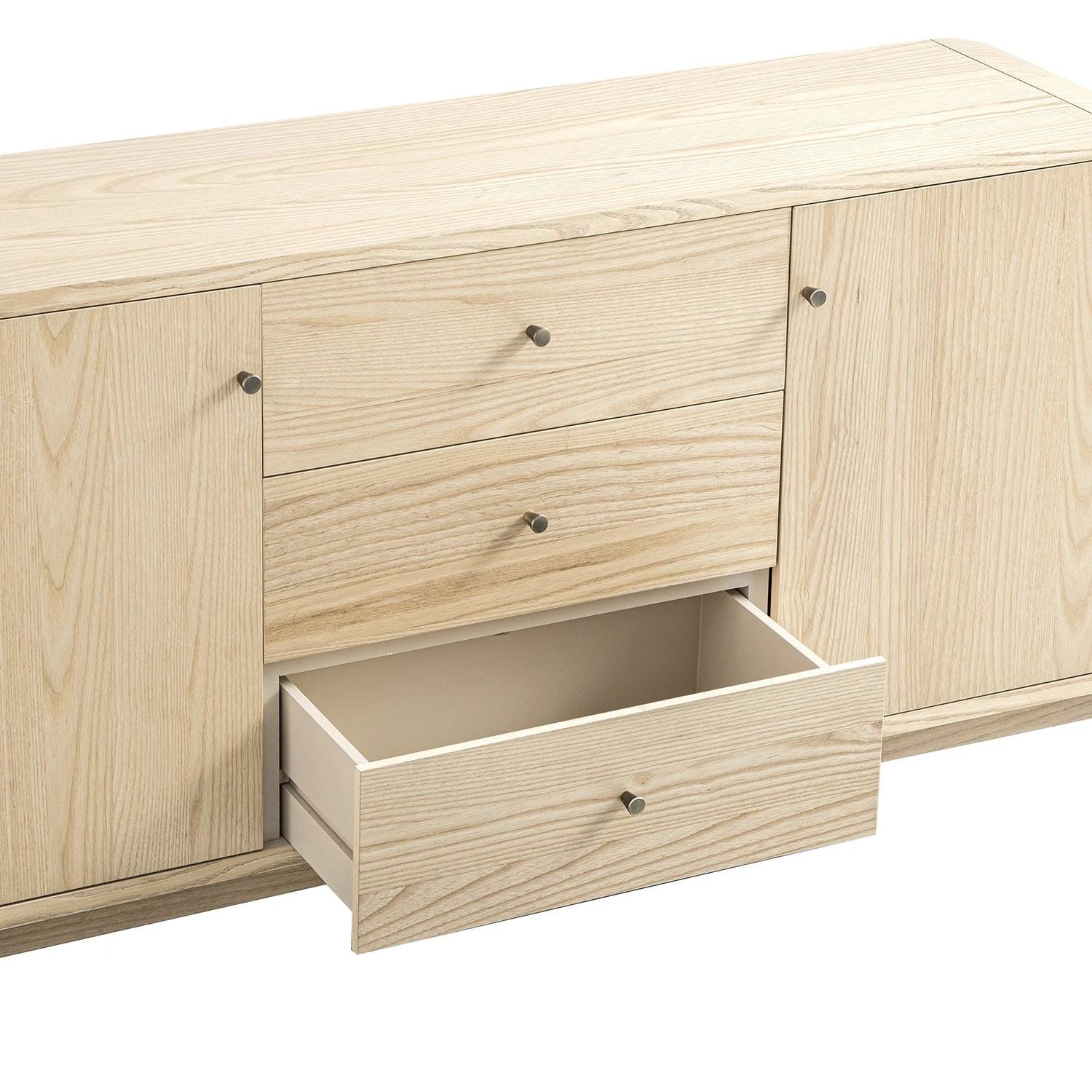 Maude Wide 3-Drawer Sideboard, Natural Ash 7 Maude Wide 3-Drawer Sideboard, Natural Ash - Image 7