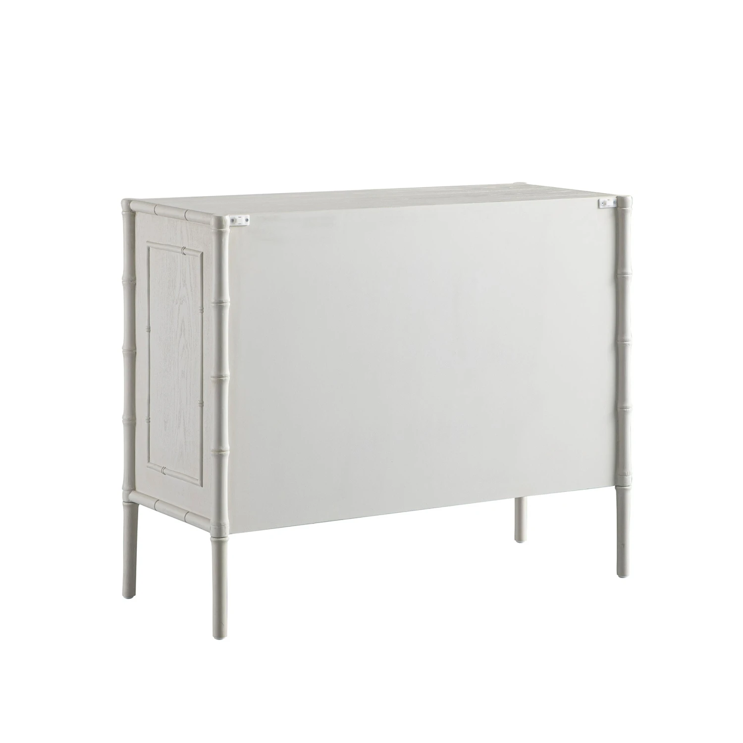 Elstowe Faux Bamboo Small Sideboard, Shaded White 13 Elstowe Faux Bamboo Small Sideboard, Shaded White - Image 13