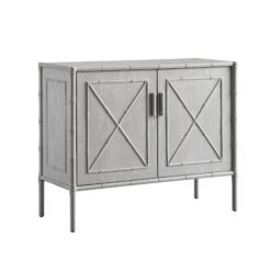 Elstowe Faux Bamboo Small Sideboard, Warm Grey 11 Elstowe Faux Bamboo Small Sideboard, Warm Grey -Daals Store XXSB 064 GREY WB2