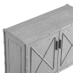 Elstowe Faux Bamboo Small Sideboard, Warm Grey 17 Elstowe Faux Bamboo Small Sideboard, Warm Grey -Daals Store XXSB 064 GREY detail1