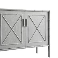 Elstowe Faux Bamboo Small Sideboard, Warm Grey 18 Elstowe Faux Bamboo Small Sideboard, Warm Grey -Daals Store XXSB 064 GREY detail2