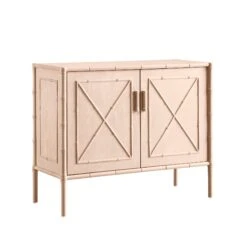 Elstowe Faux Bamboo Small Sideboard, Nude Pink 10 Elstowe Faux Bamboo Small Sideboard, Nude Pink -Daals Store XXSB 064 NUDE WB2