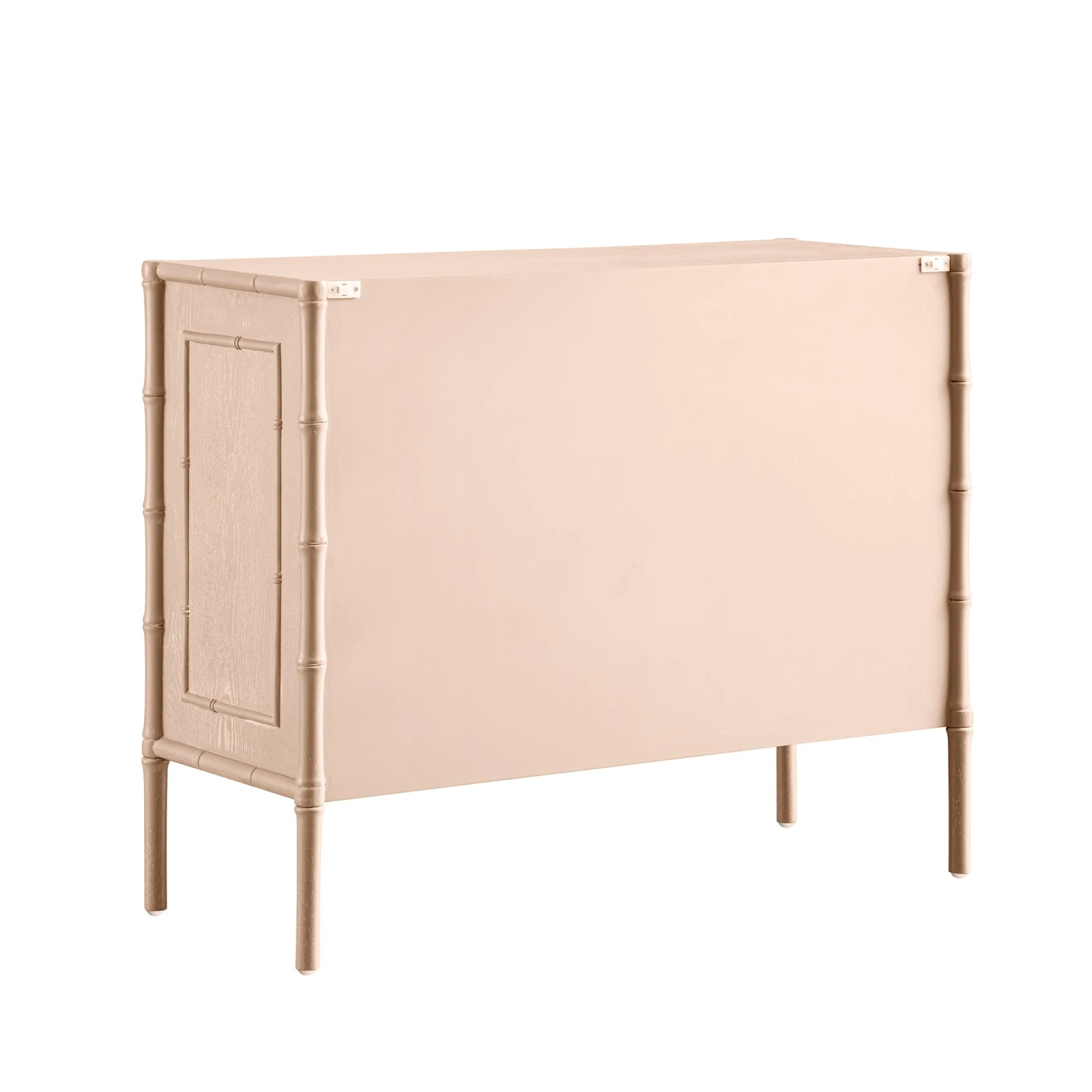 Elstowe Faux Bamboo Small Sideboard, Nude Pink 7 Elstowe Faux Bamboo Small Sideboard, Nude Pink - Image 7