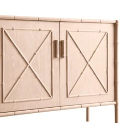 Elstowe Faux Bamboo Small Sideboard, Nude Pink 16 Elstowe Faux Bamboo Small Sideboard, Nude Pink -Daals Store XXSB 064 NUDE detail1