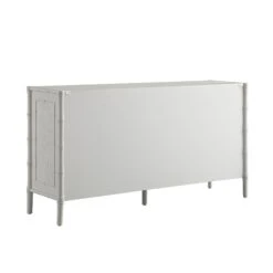 Elstowe Faux Bamboo Large Sideboard, Shaded White -Daals Store XXSB 065 BEIGE WB6