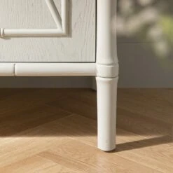 Elstowe Faux Bamboo Large Sideboard, Shaded White -Daals Store XXSB 065 BEIGE scene6