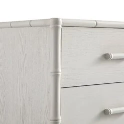 Elstowe Faux Bamboo 1-Door 3-Drawer Sideboard, Shaded White 18 Elstowe Faux Bamboo 1-Door 3-Drawer Sideboard, Shaded White -Daals Store XXSB 066 BEIGE detail3