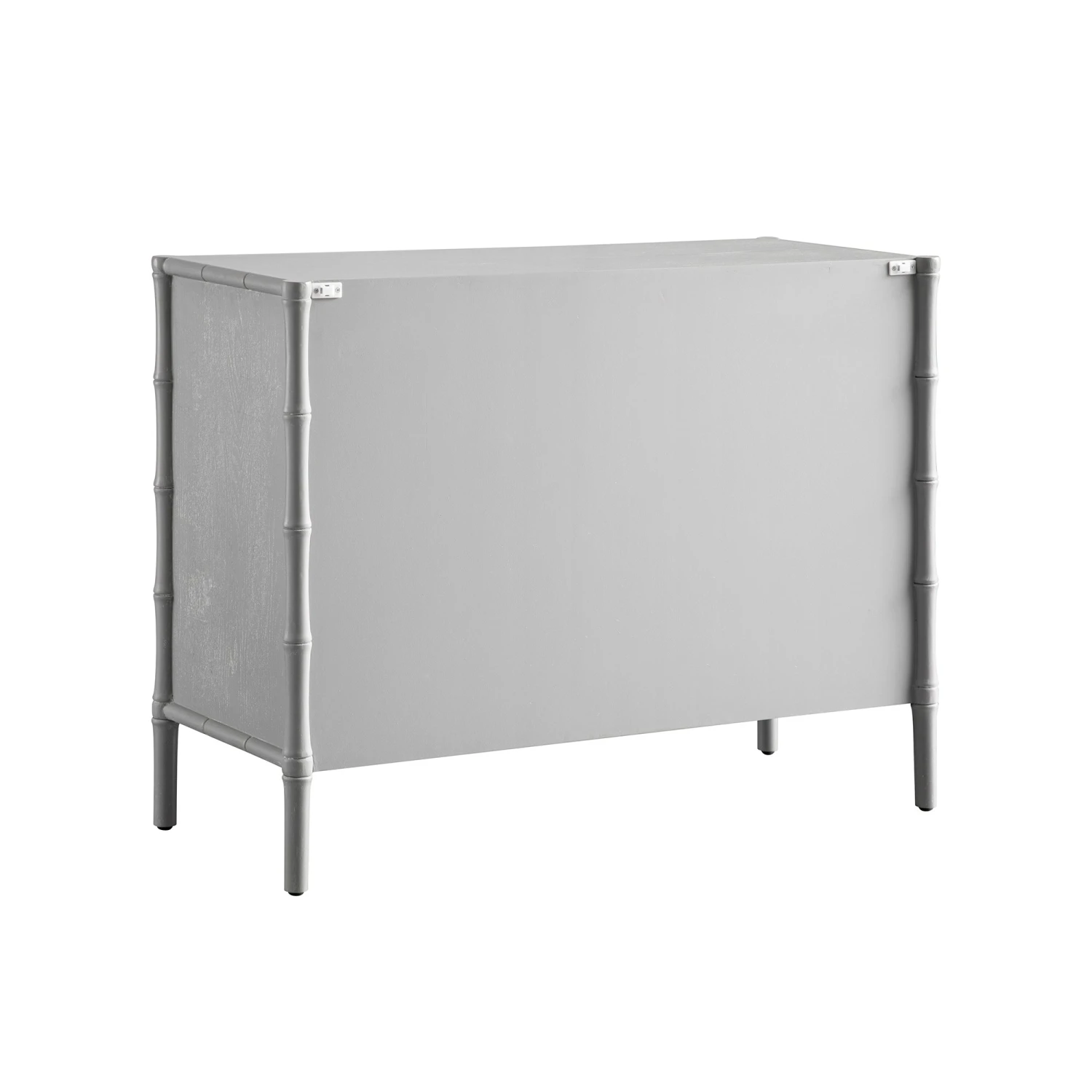Elstowe Faux Bamboo 1-Door 3-Drawer Sideboard, Warm Grey 6 Elstowe Faux Bamboo 1-Door 3-Drawer Sideboard, Warm Grey - Image 6