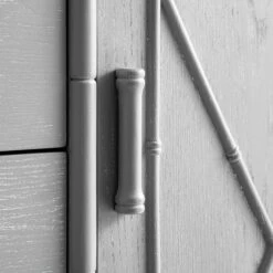 Elstowe Faux Bamboo 1-Door 3-Drawer Sideboard, Warm Grey 19 Elstowe Faux Bamboo 1-Door 3-Drawer Sideboard, Warm Grey -Daals Store XXSB 066 GREY detail4