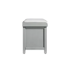 Chantilly Mid Grey Carved Storage Bench -Daals Store XXST 016 GREY WB6