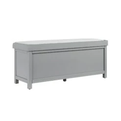 Chantilly Mid Grey Carved Storage Bench -Daals Store XXST 016 GREY WB7