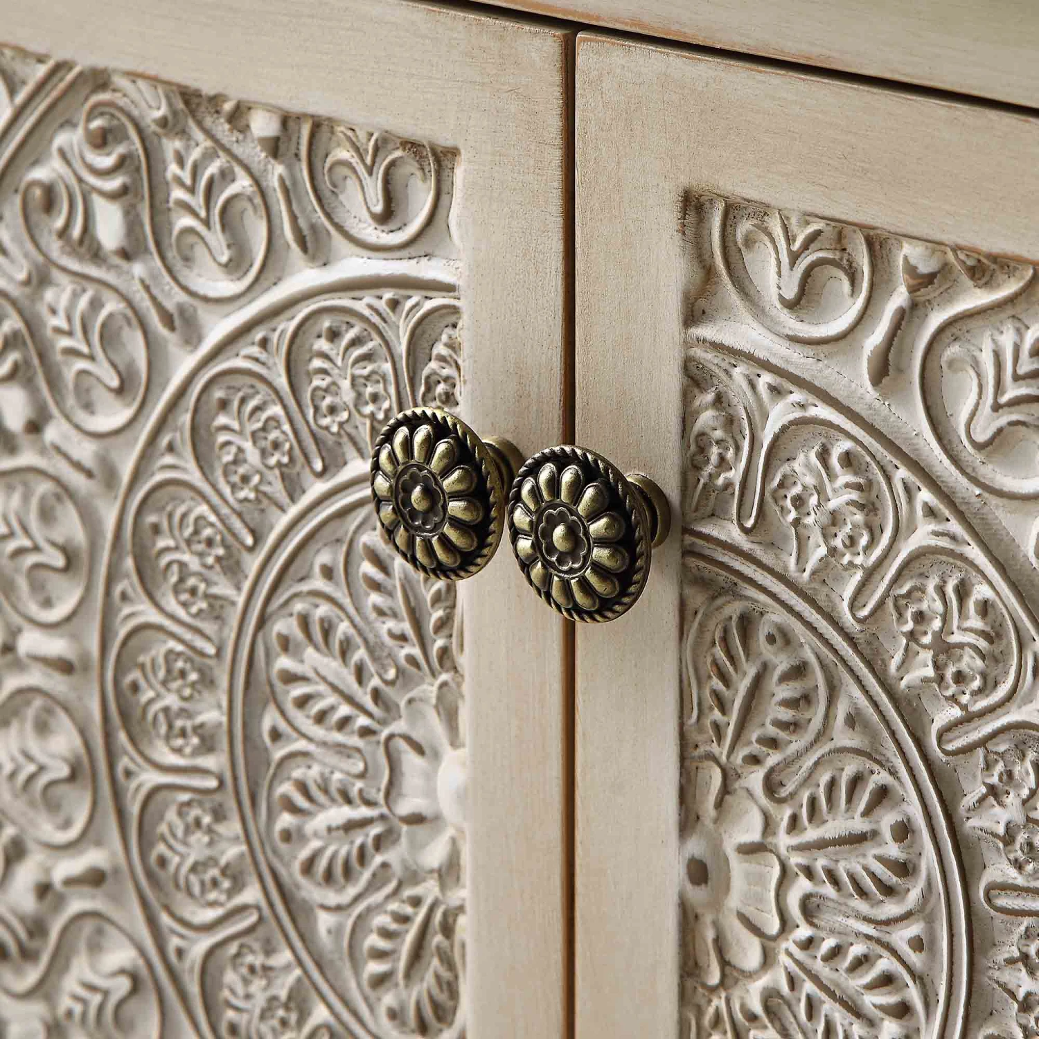 Chantilly Whitewashed Carved Storage Bench 13 Chantilly Whitewashed Carved Storage Bench - Image 13