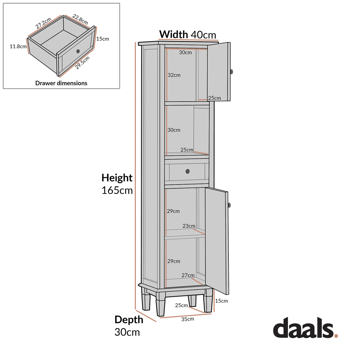 Chantilly Whitewashed Carved Bathroom Tallboy Cabinet 9 Chantilly Whitewashed Carved Bathroom Tallboy Cabinet - Image 9