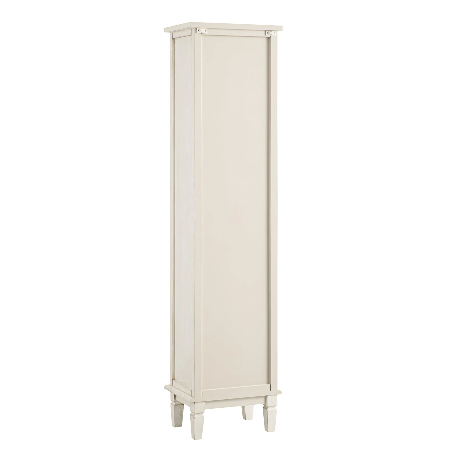 Chantilly Whitewashed Carved Bathroom Tallboy Cabinet 13 Chantilly Whitewashed Carved Bathroom Tallboy Cabinet - Image 13