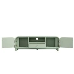 Maude TV Unit, Muted Pistachio Ash With Raffia -Daals Store XXTV 048 GREEN RAF WB4