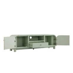 Maude TV Unit, Muted Pistachio Ash With Raffia -Daals Store XXTV 048 GREEN RAF WB5