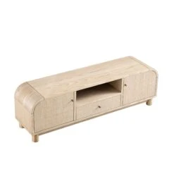 Maude TV Unit, Natural Ash With Raffia -Daals Store XXTV 048 NAT RAF WB4
