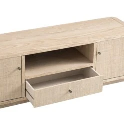 Maude TV Unit, Natural Ash With Raffia -Daals Store XXTV 048 NAT RAF detail1