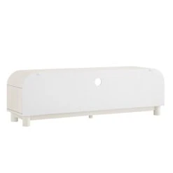 Maude TV Unit, Washed White Ash With Raffia -Daals Store XXTV 048 WHITE RAF WB7